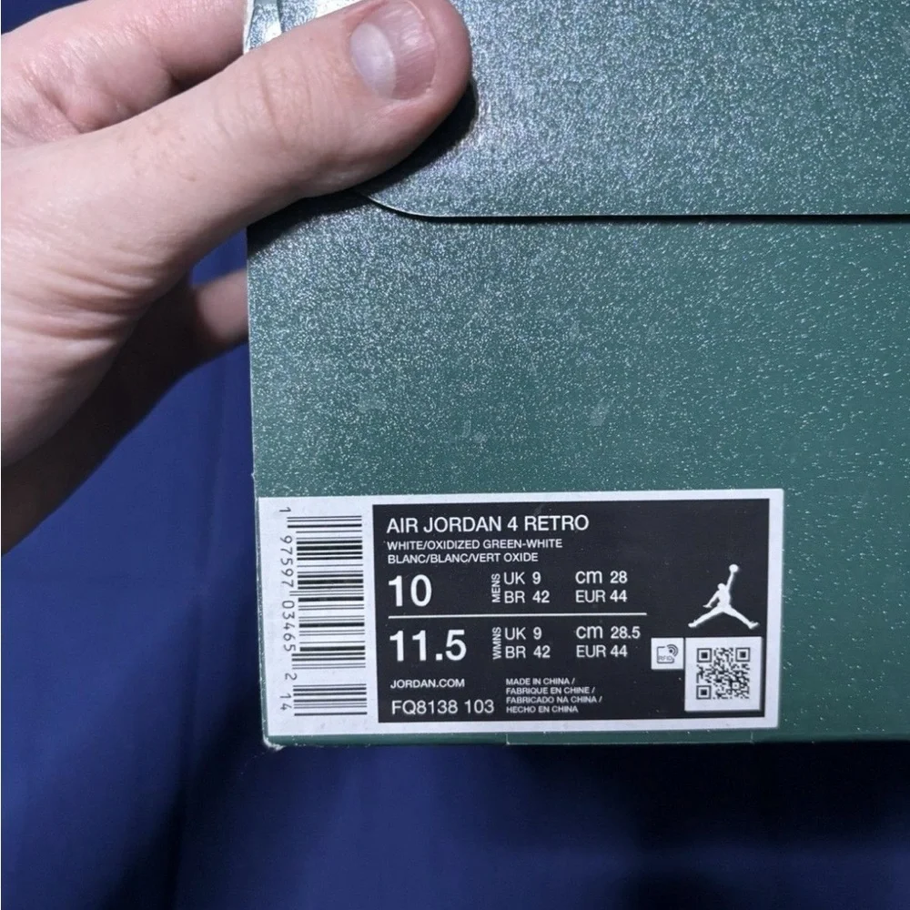 Jordan 4 Retro Oxidized Green 2024 Size 10